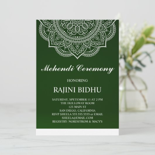 エメラルドエレガントペイズリーインディアンメンディ式 (スタンド正面)