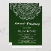 エメラルドエレガントペイズリーインディアンメンディ式 (正面/裏面)