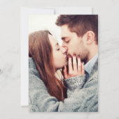 エメラルドエレガント金ゴールド緑の結婚写真 招待状 (裏面)