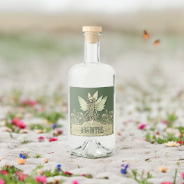 エメラルドエンチャントエリクサーの妖精 リキュールボトルラベル