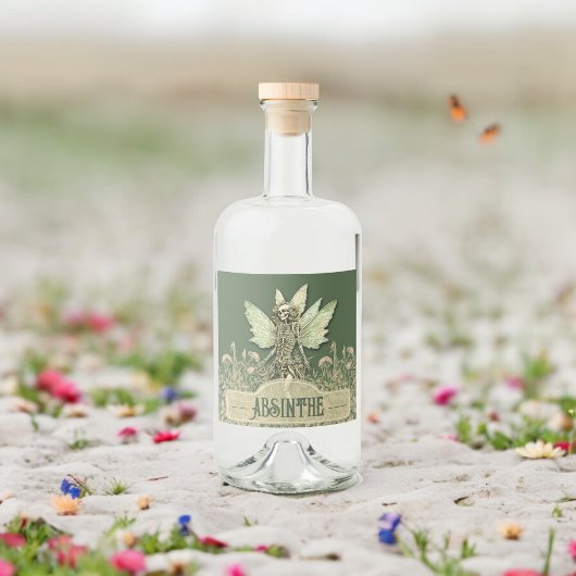 エメラルドエンチャントエリクサーの妖精 リキュールボトルラベル