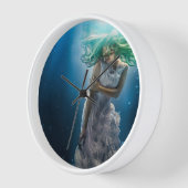 エメラルドカール – マーメイド水中ホバリング 壁時計 (傾斜)