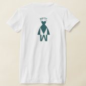エメラルドガウンシルエット Tシャツ (レイダウン裏面)