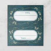 エメラルドガーリーグリーン金ゴールド15歳の蝶 プレイスカード (外部開封)