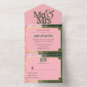 エメラルドキャニオン結婚バラズオールインワン招待状 オールインワン招待状 (内側)