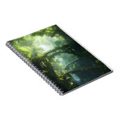エメラルドキャノピーの橋 – 緑豊かな森ファンタス ノートブック (右側)