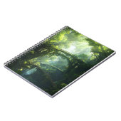 エメラルドキャノピーの橋 – 緑豊かな森ファンタス ノートブック (左側)