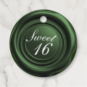 エメラルドキャンドルワックスシールドリップスウィート16 結婚's フェイバータグ (裏面)