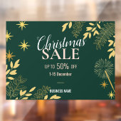 エメラルドクリスマスセールの販売促進 ウィンドウサイン (シート2)