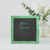 エメラルドクリームアンドブラックパーティー 招待状 (スタンド正面)