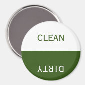 エメラルドクリーン汚れ食洗機サイン磁石 マグネット (正面/裏面)