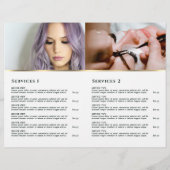 エメラルドグリーナリーサービスメニューパンフレット (裏面)