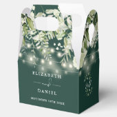 エメラルドグリーナリーストリングライツモノグラム結婚ズ フェイバーボックス (オープン)