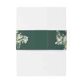 エメラルドグリーナリーストリングラ結婚イト 招待状ベリーバンド (裏面例)