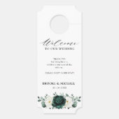 エメラルドグリーナリーユーカリはドアHaを邪魔しない ドアノブサイン (裏面)