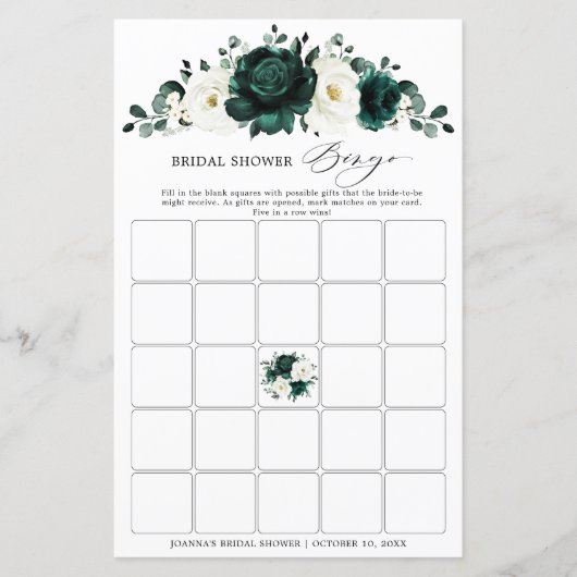 エメラルドグリーナリーユーカリブライダルシャワービンゴ (正面)