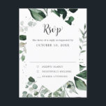 エメラルドグリーナリーユーカリプタスボタニカルウェディングRSVP ポストカード<br><div class="desc">エメラルドエレガントグリーン緑色植物結婚式RSVPポストカードエレガントグリーンウォーターカラーのユーカリ葉プタス。カスタマイズに関して連絡は救済私に連絡してくださいもし。または、このデザインを使用して他の製品が必要。</div>