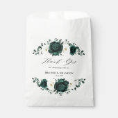 エメラルドグリーナリーユーカリプトゥスホワイトフローラ結婚ズ フェイバーバッグ (正面)