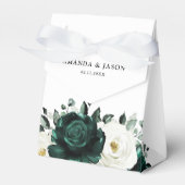 エメラルドグリーナリーユーカリプトゥスホワイトフローラ結婚ズ フェイバーボックス (正面サイド)