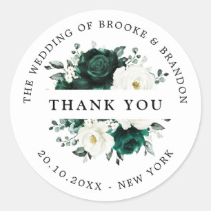 エメラルドグリーナリーユーカリ結婚トスありがとう ラウンドシール