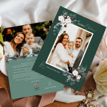 エメラルドグリーナリーヴィンテージクリスマスツーフォト