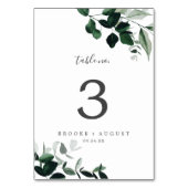 エメラルドグリーナリー表番号 テーブルナンバー (正面)