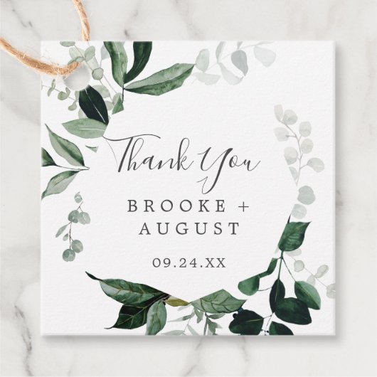 エメラルドグリーンありがとう フェイバータグ (正面)