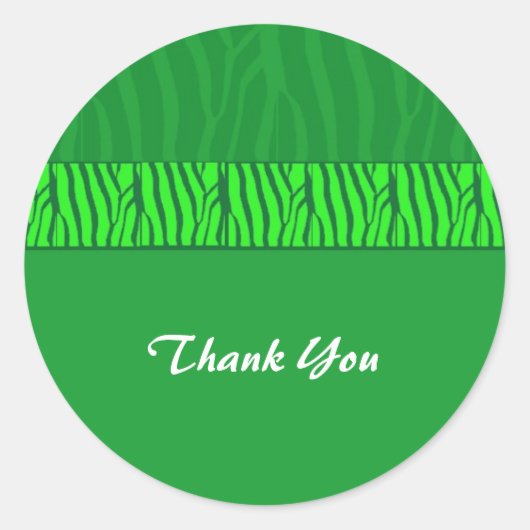 エメラルドグリーンありがとう ラウンドシール (正面)