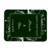 エメラルドグリーンがデイトマグネットを除いて輝く マグネット (横)