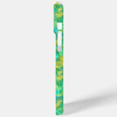 エメラルドグリーンくしゃくしゃした食感 Case-Mate iPhoneケース (裏面 / 左)