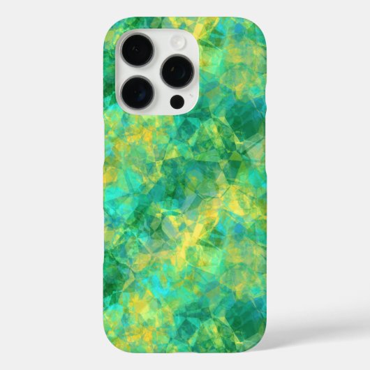 エメラルドグリーンくしゃくしゃした食感 Case-Mate iPhoneケース (裏面)