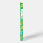 エメラルドグリーンくしゃくしゃした食感 Case-Mate iPhoneケース (裏面 / 左)