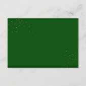 エメラルドグリーンとアイボリーバラ披露宴 エンクロージャーカード (裏面)