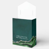 エメラルドグリーンとシルバーと真珠 フェイバーボックス (オープン)