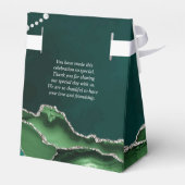 エメラルドグリーンとシルバーと真珠 フェイバーボックス (裏面サイド)