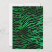 エメラルドグリーンとブラックグラムキンセアニラ 招待状 (裏面)