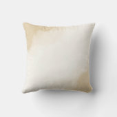 エメラルドグリーンとベージュ金ゴールドの花 クッション (裏面)