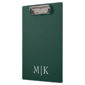 エメラルドグリーンとホワイト | モノグラモダンム クリップボード (左)