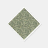 エメラルドグリーンと金ゴールドアールデコパターン スタンダードカクテルナプキン (角)