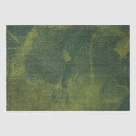 エメラルドグリーンと金ゴールドスクリプト 薄葉紙