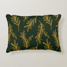 エメラルドグリーンと金ゴールドフローラスプリングルンバー