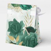 エメラルドグリーンと金ゴールド光沢 フェイバーボックス (裏面サイド)