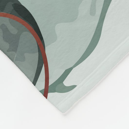 エメラルドグリーンと金ゴールド大理石、大理石背景 フリースブランケット (角)