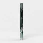 エメラルドグリーンと金ゴールド大理石、大理石背景 Case-Mate iPhoneケース (裏面/右)