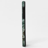 エメラルドグリーンと金ゴールド大理石、大理石背景 Case-Mate iPhoneケース (裏面/左)