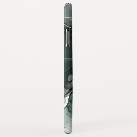 エメラルドグリーンと金ゴールド大理石、大理石背景 Case-Mate iPhoneケース (裏面/右)
