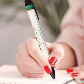 エメラルドグリーンと金ゴールド水彩事業 黒ボールペン