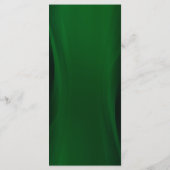 エメラルドグリーンと金ゴールド結婚のメニュー メニュー (裏面)