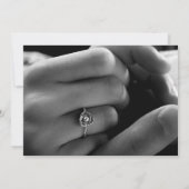 エメラルドグリーンと金ゴールド結婚の写真デートを保存 セーブザデート (裏面)