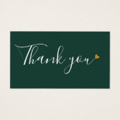 エメラルドグリーンのお買い物感謝割引カード (正面)